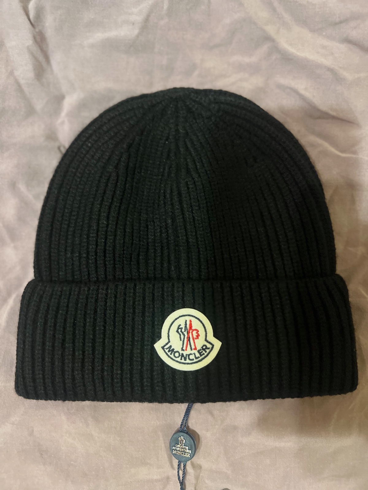 Bonnet en laine noir  – Moncler – taille Taille unique 4