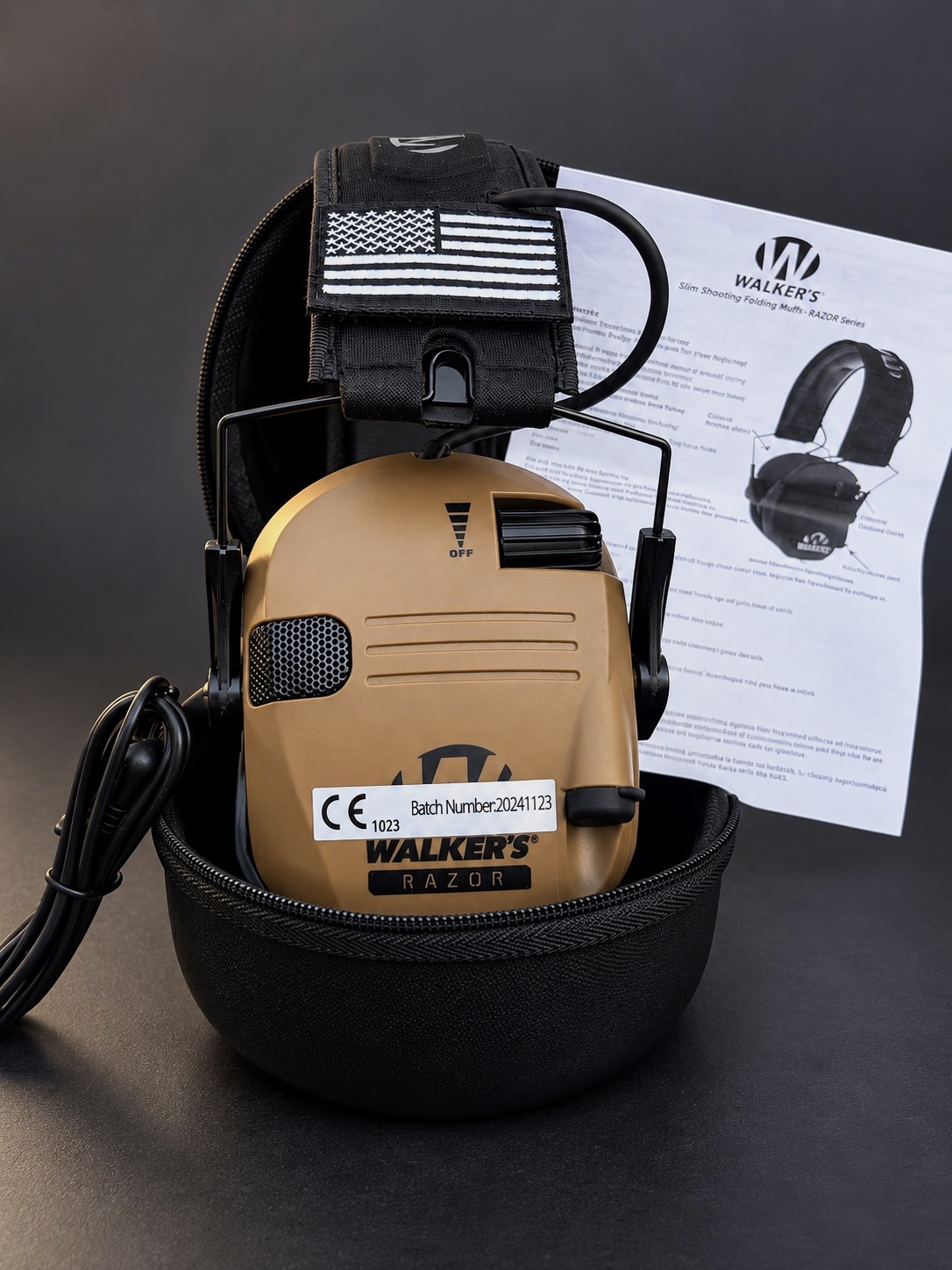 Casque antibruit électronique Walker's Razor