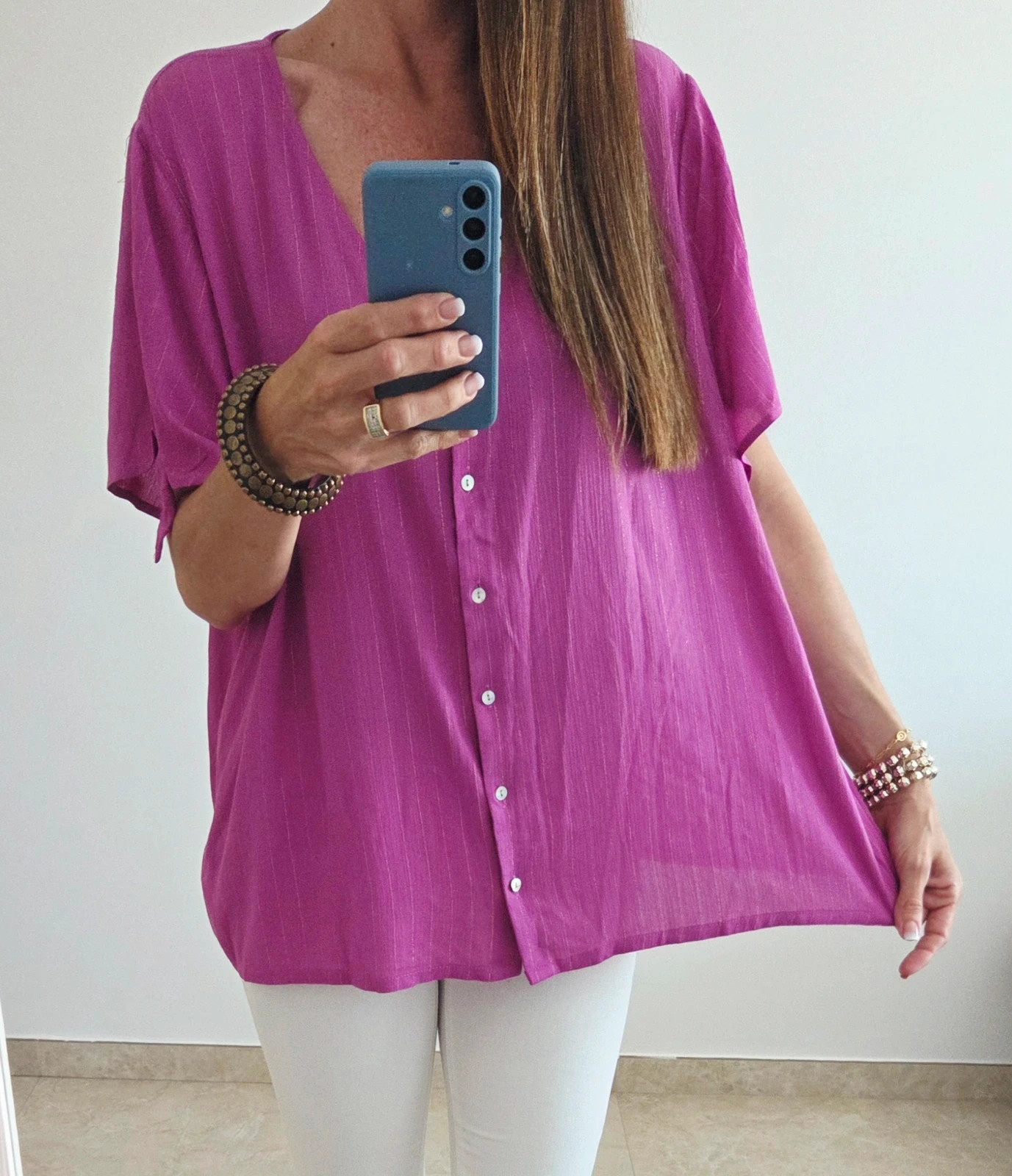 Romantica camisa bogamvilla 💓 T-44/46 – TEX – taille XXXL / 46 / 18