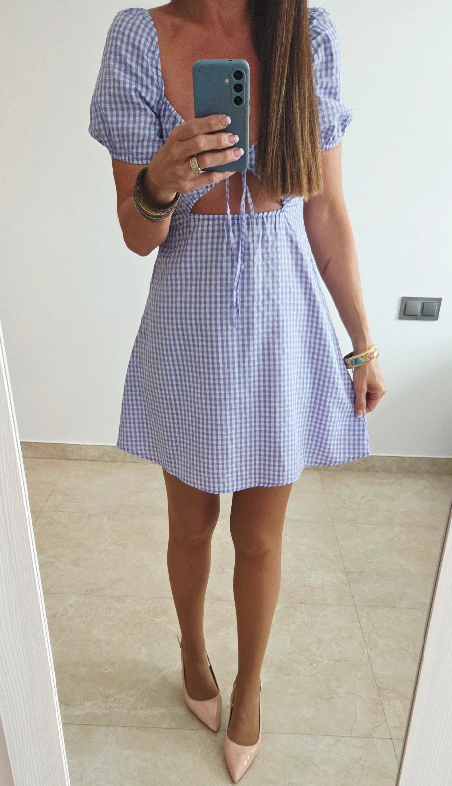 Juvenil Vestido lila Vichy T-S/M💜 – H&M – taille S / 36 / 8