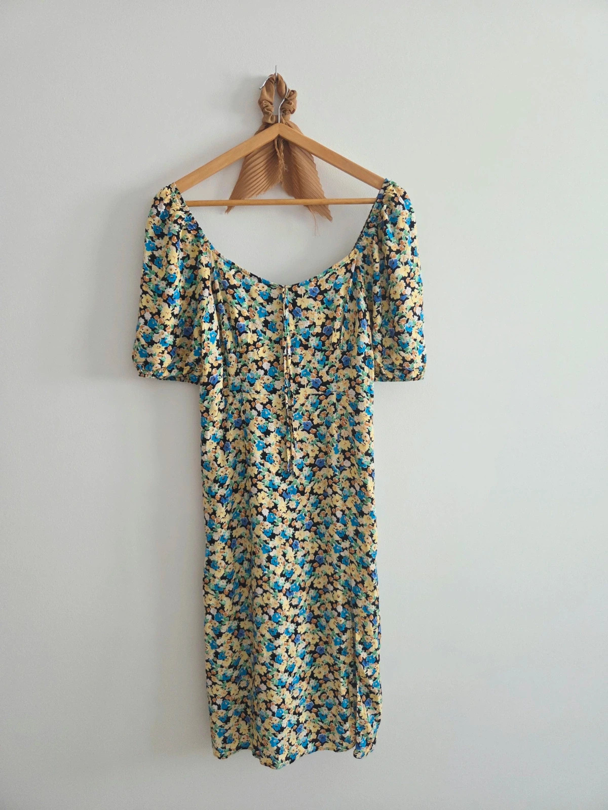 Romantico vestido negro flores T-38/40🖤 – M&S Collection – taille L / 40 / 12 2