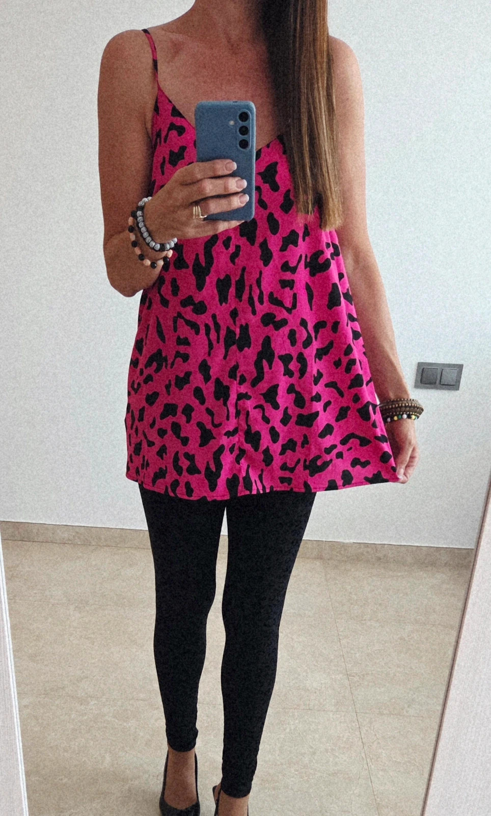 Preciosa blusa Lencera Fucsia animalprint T-40/42💓 – Local – taille XL / 42 / 14