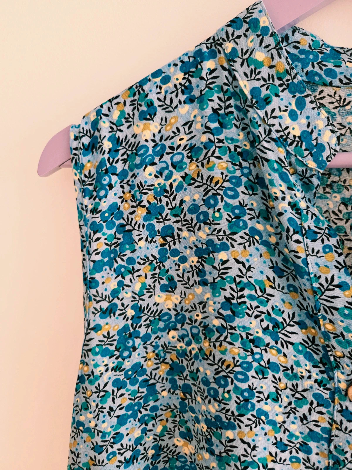 Juvenil blusa Viscosa Azul flores 💙🌸T-42 – Local – taille XL / 42 / 14 3
