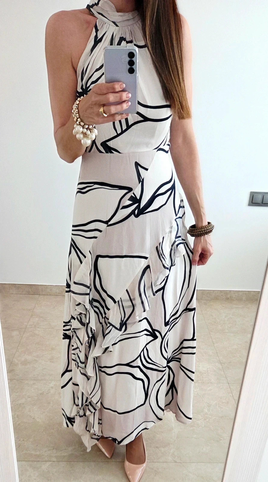 Espectacular vestido nude y negro Evento T-S🩷🖤 – mv limited – taille S / 36 / 8