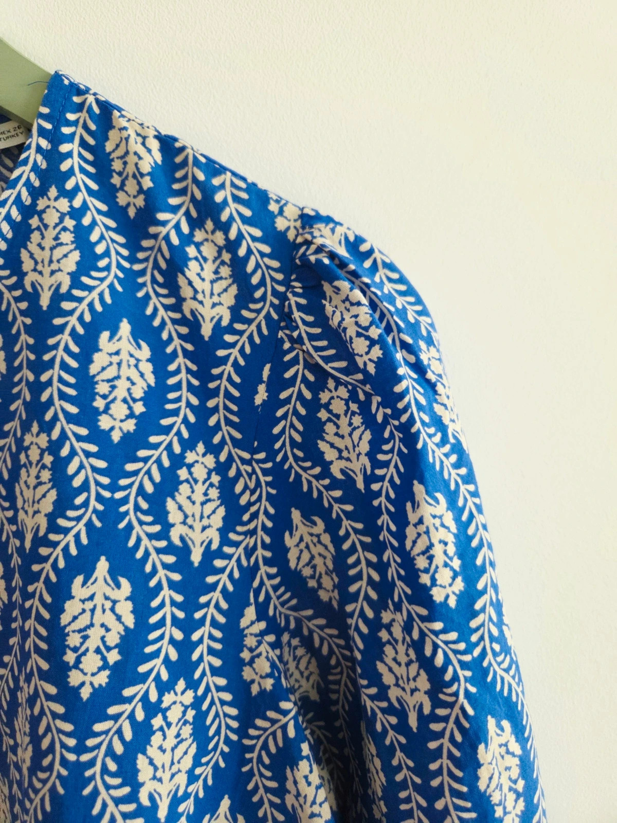 Preciosa blusa azul flores Cotton Zara 💙 T-S/M – Zara – taille S / 36 / 8 5