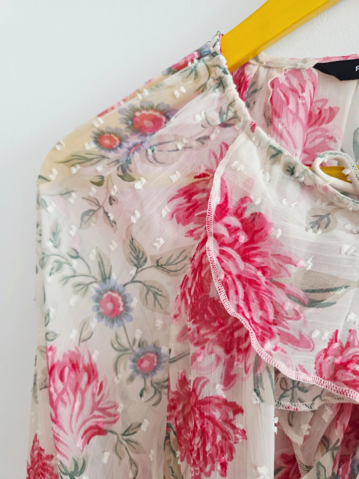 Romantica blusa crema flores 🌸 T-L – Peacocks – taille L / 40 / 12 3
