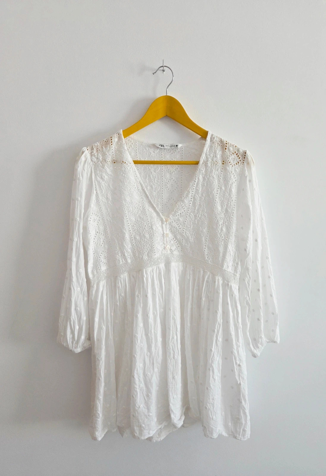 Preciosa camisa larga Zara Cotton T-S Petite – Zara – taille S / 36 / 8 2
