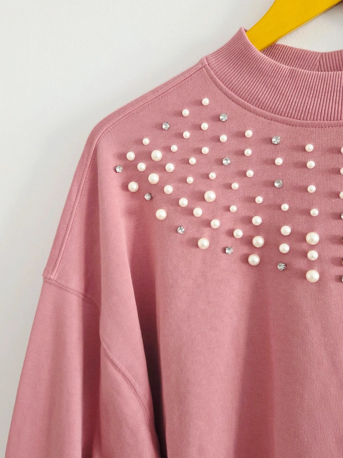 Original sudadera rosa palo pedreria T-40/42🩷 – taille L / 40 / 12 4