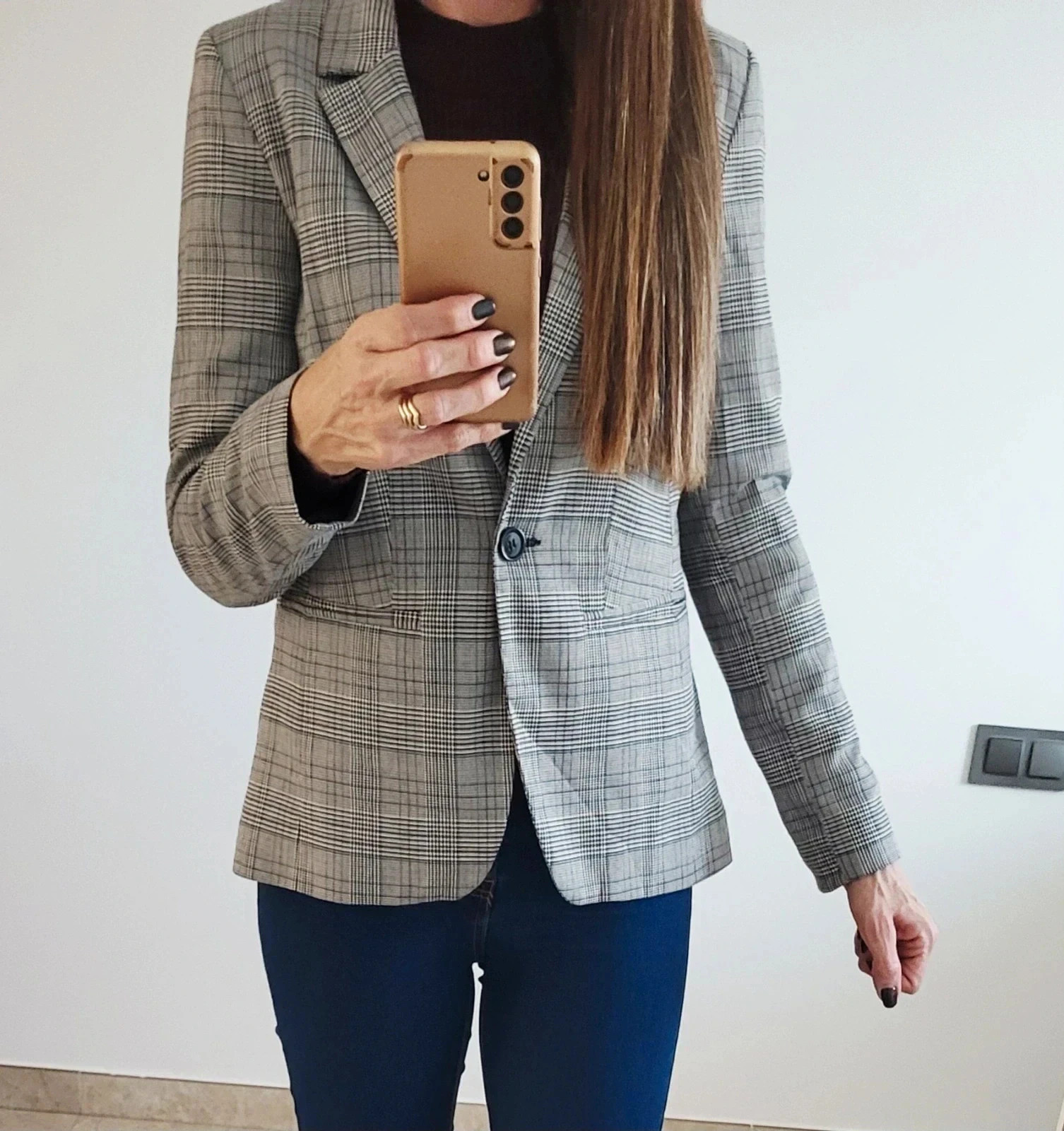 Elegante blazer cuadros Bel&Bo T-38/40🖤
