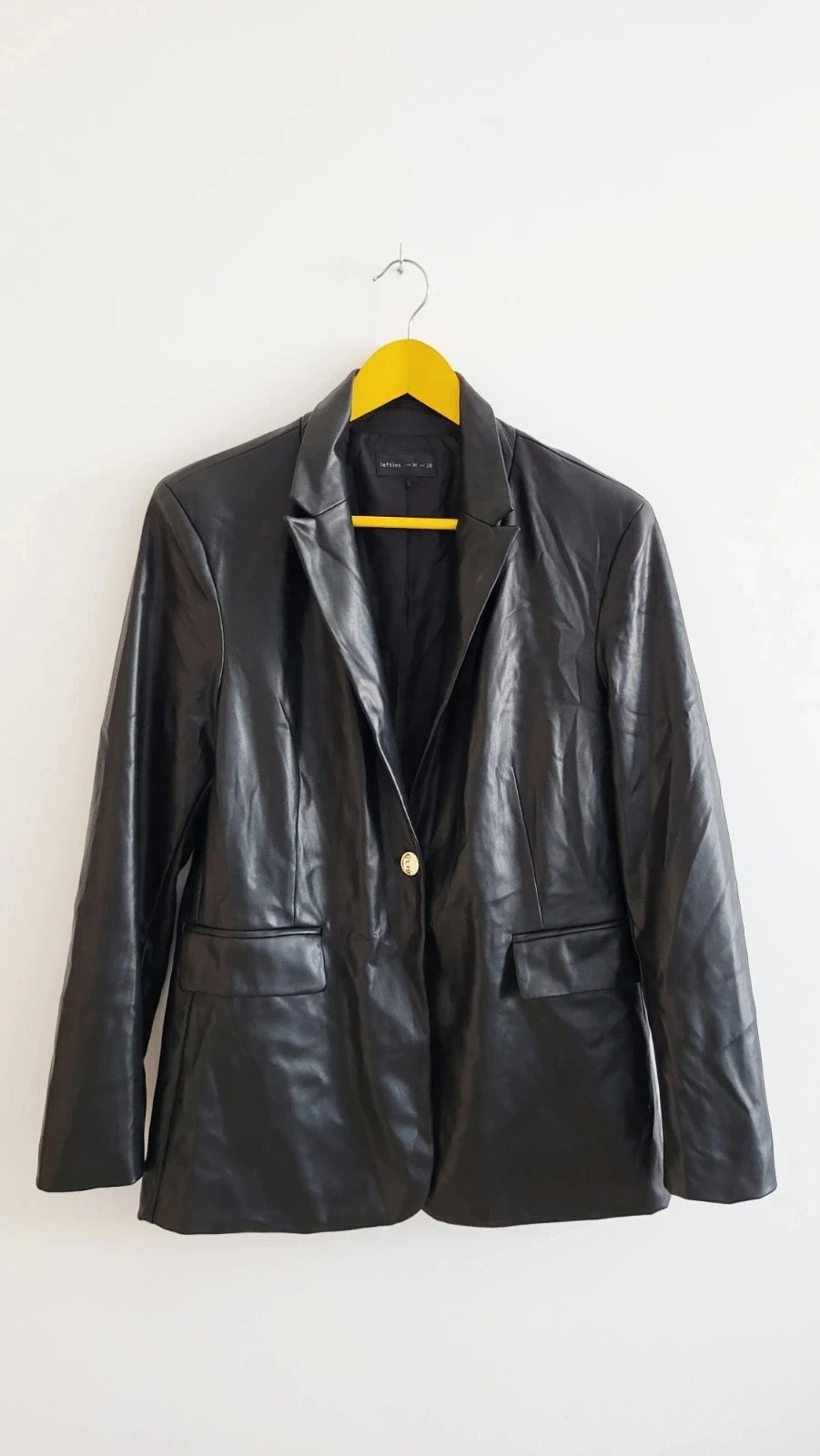 Moderna blazer negra polipiel T-38/40 – Lefties – taille M / 38 / 10 2