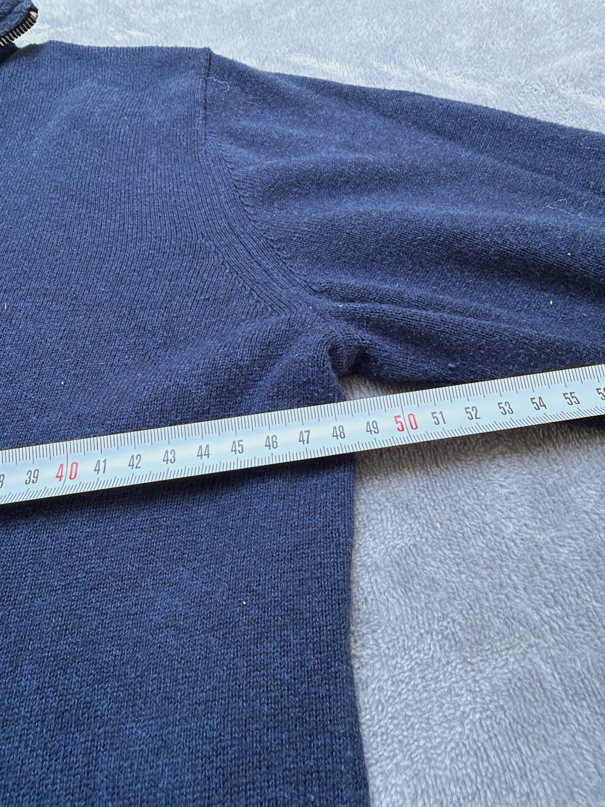Pull 1/4 zip col camionneur Tommy Hilfiger Bleu marine Taille S logo brodé 100%coton preppy – Tommy Hilfiger – taille S 9