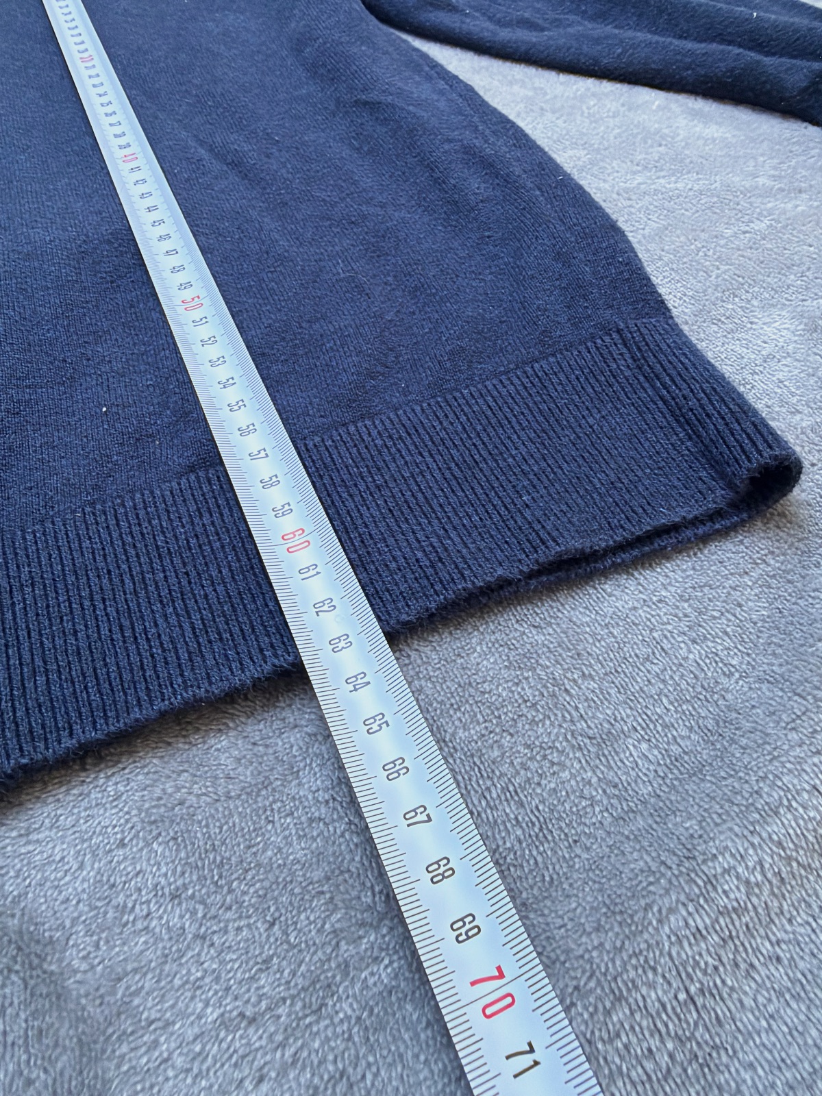Pull 1/4 zip col camionneur Tommy Hilfiger Bleu marine Taille S logo brodé 100%coton preppy – Tommy Hilfiger – taille S 8