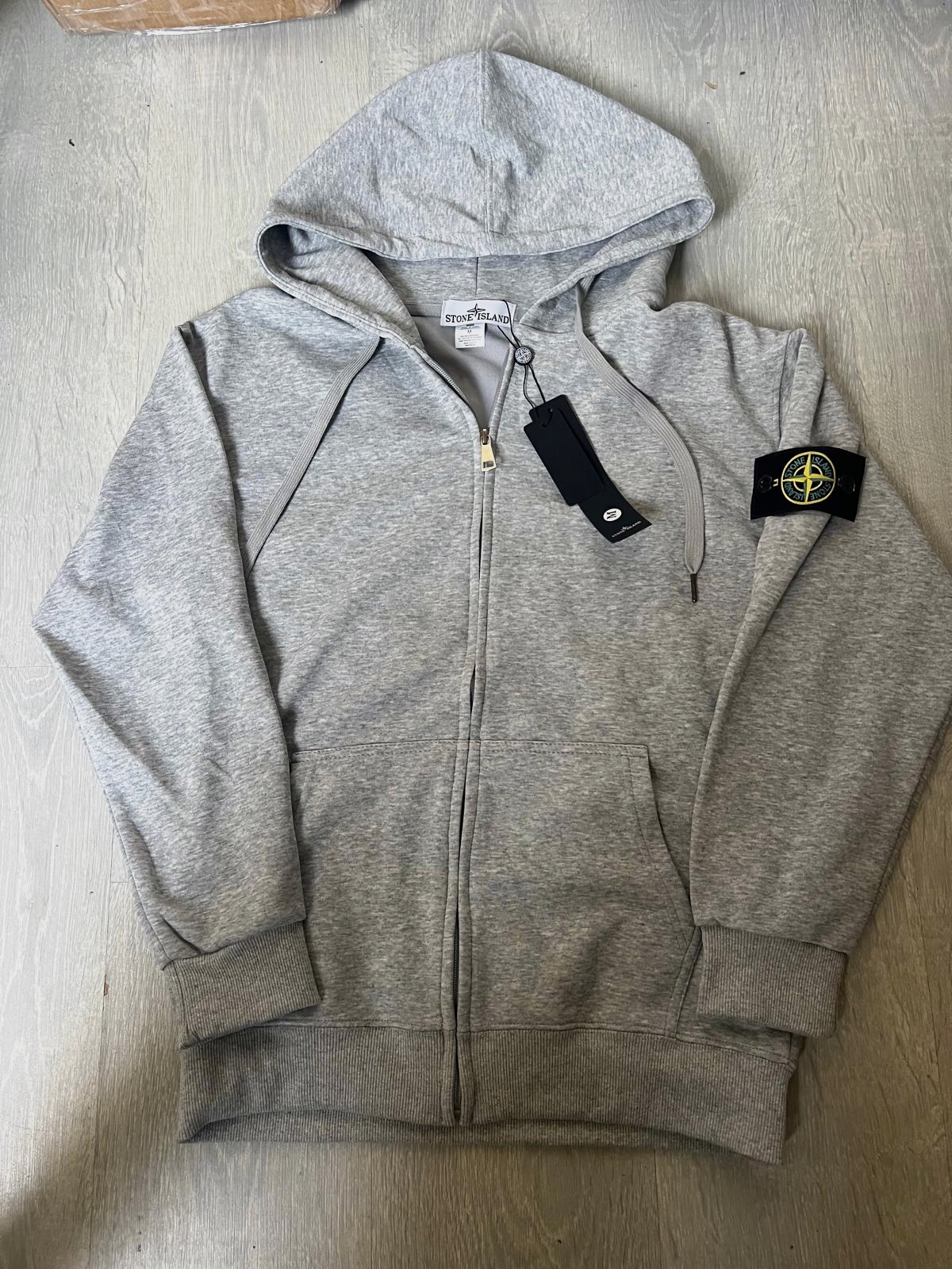 Sweat à capuche zippé Stone Island
