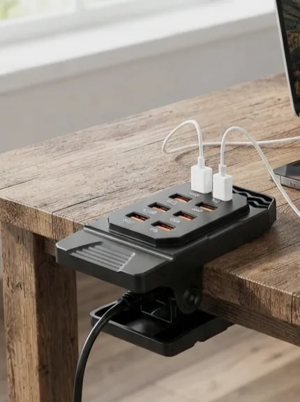 Station de Charge Multi-ports Intelligente avec Hub USB – Accessoires 4