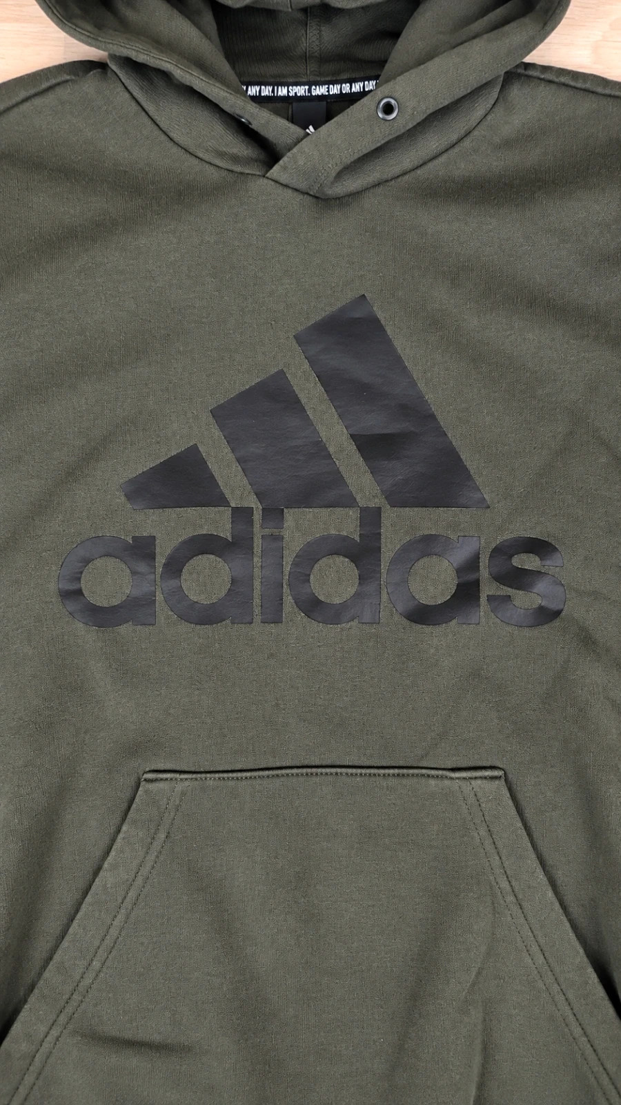 Sweat à Capuche Adidas Homme Femme Kaki Hoodie Taille S Molleton Streetwear Sportswear – adidas – taille S / 36 / 8 2