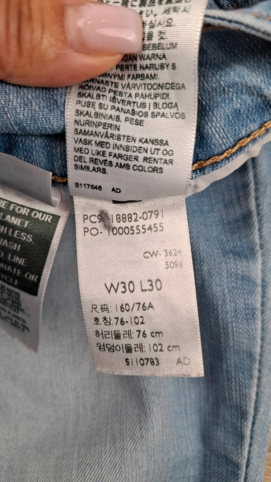 Jean Levi's 721 High Rise Skinny taille 30 – Bleu clair délavé – Excellent état – Levi Strauss & Co. – taille M / 38 / 10 5