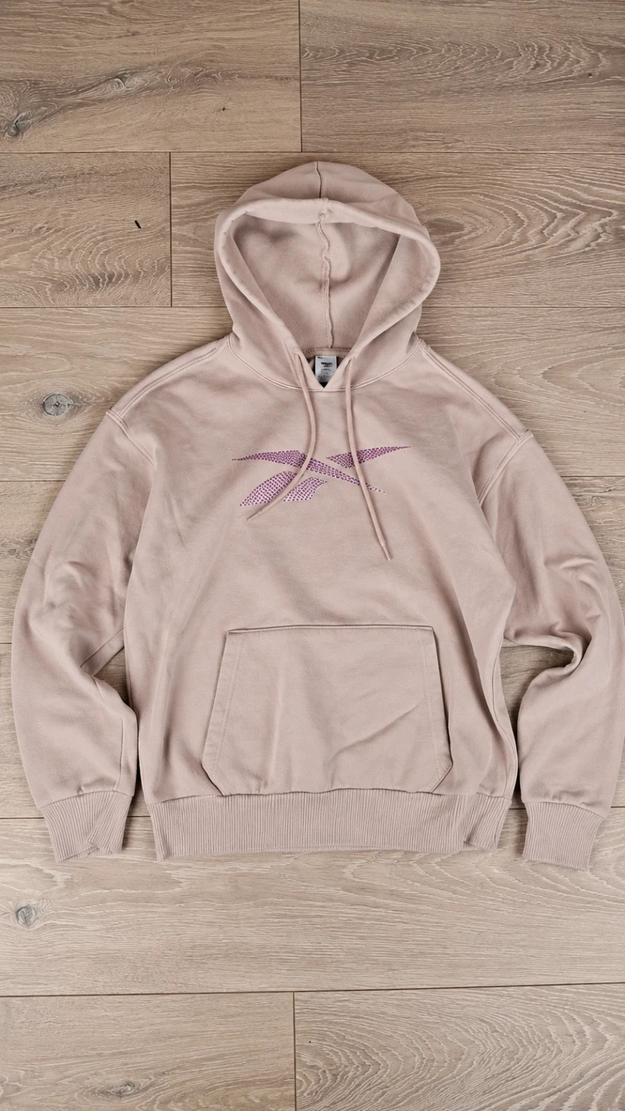 Ensemble jogging Reebok taupe rose S – Sweat à capuche + jogging – Très peu porté – Reebok – taille S / 36 / 8 2