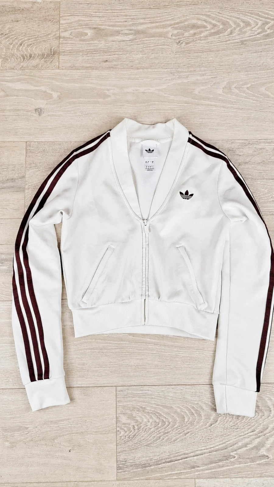 Veste Adidas Originals Firebird Blanche Crop – Taille S/UK 8-10 – adidas Originals – taille S / 36 / 8 2