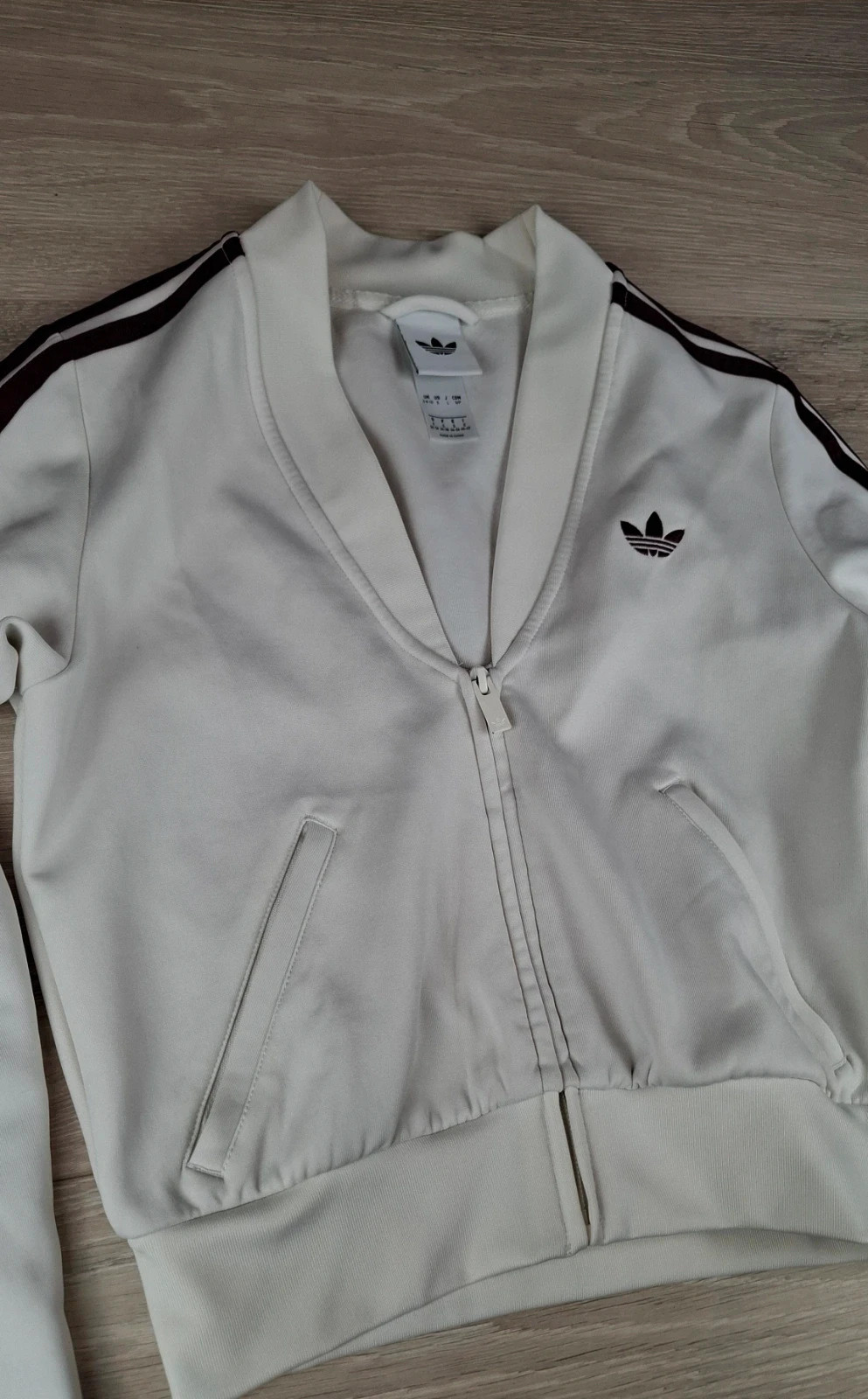 Veste Adidas Originals Firebird Blanche Crop – Taille S/UK 8-10 – adidas Originals – taille S / 36 / 8 5