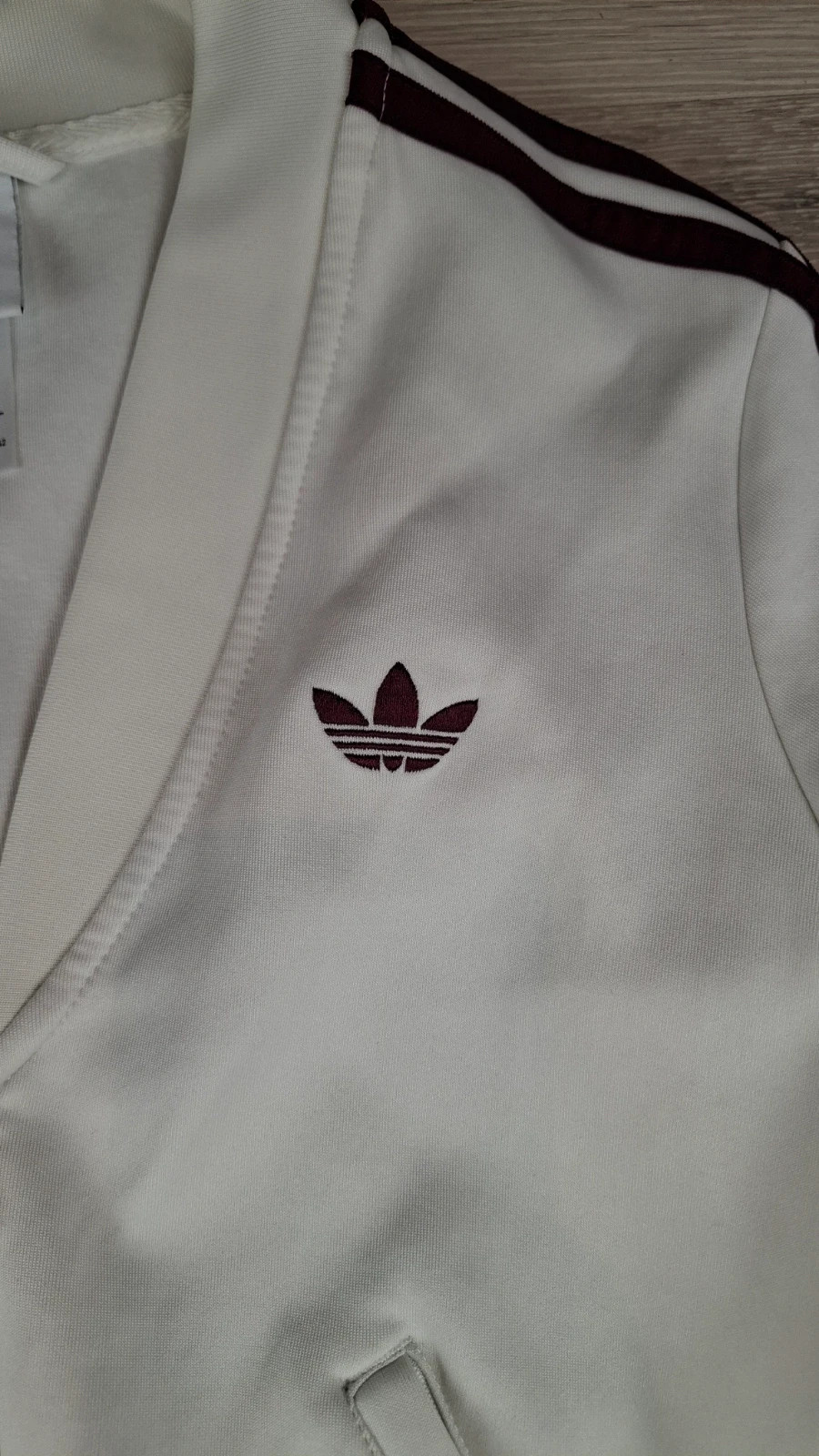 Veste Adidas Originals Firebird Blanche Crop – Taille S/UK 8-10 – adidas Originals – taille S / 36 / 8 4