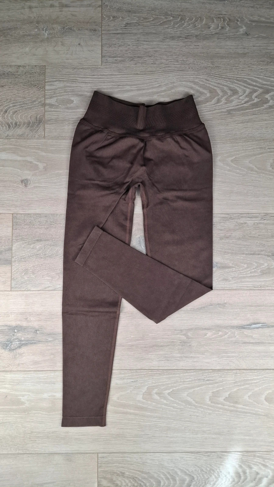 Legging Push-Up Taille Haute Scrunch Butt – Marron Chocolat – Taille M – taille M / 38 / 10 4
