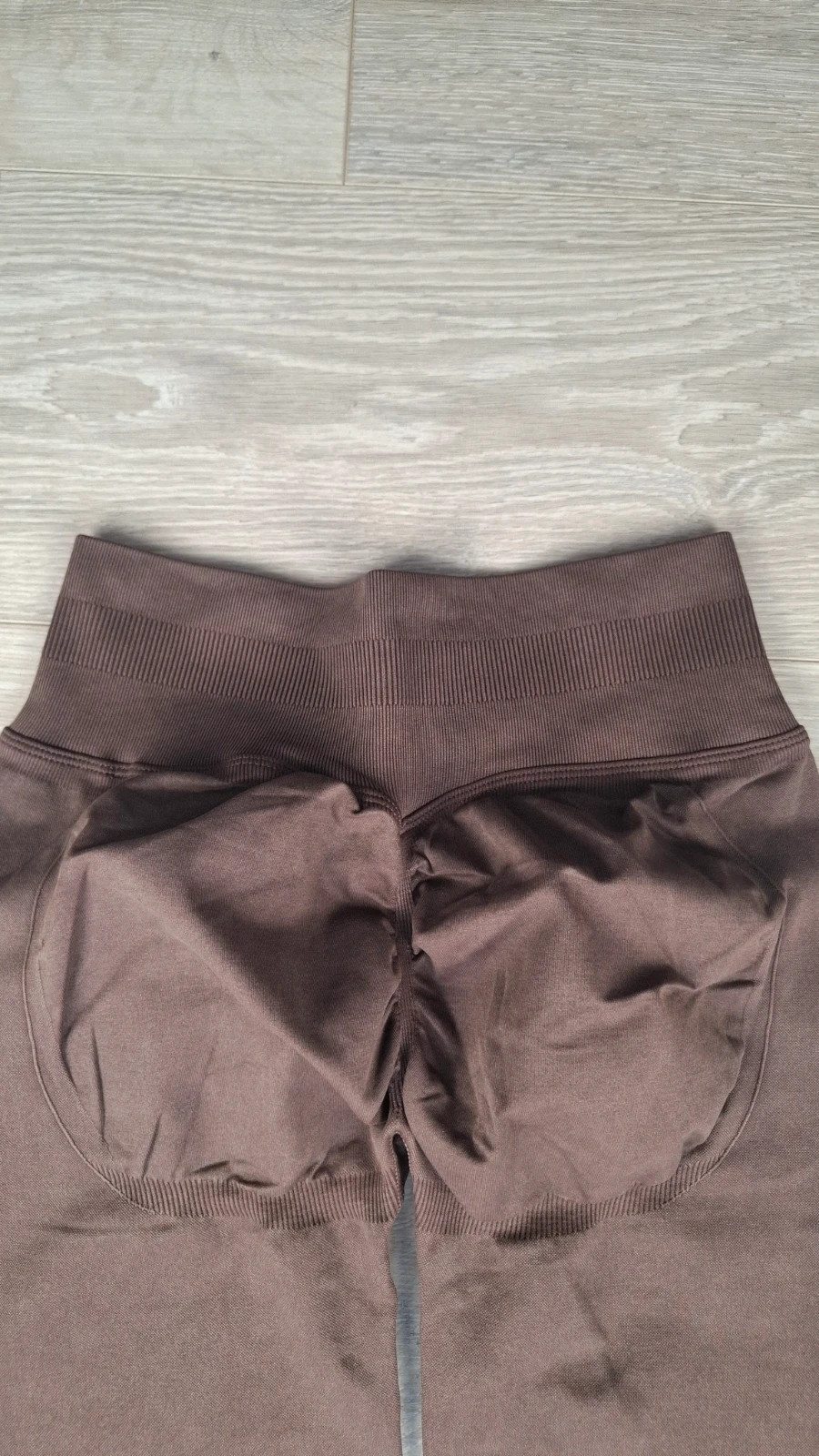 Legging Push-Up Taille Haute Scrunch Butt – Marron Chocolat – Taille M – taille M / 38 / 10 3