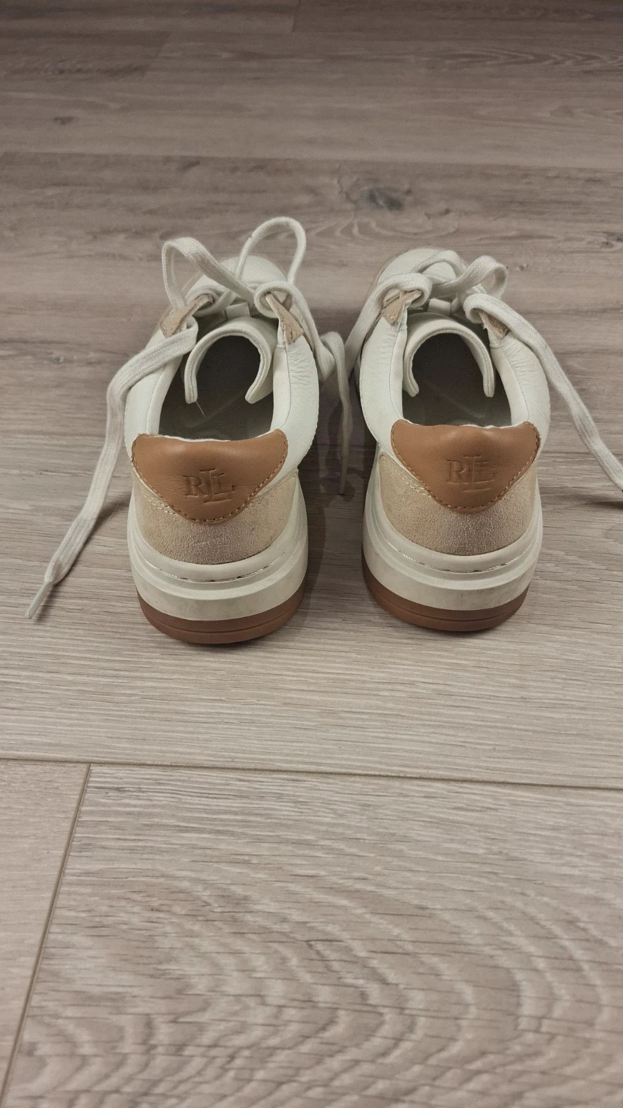 Ralph Lauren Harlie – Baskets Cuir Color-Blocked Blanc – Taille 37 – Ralph Lauren – taille 37 3