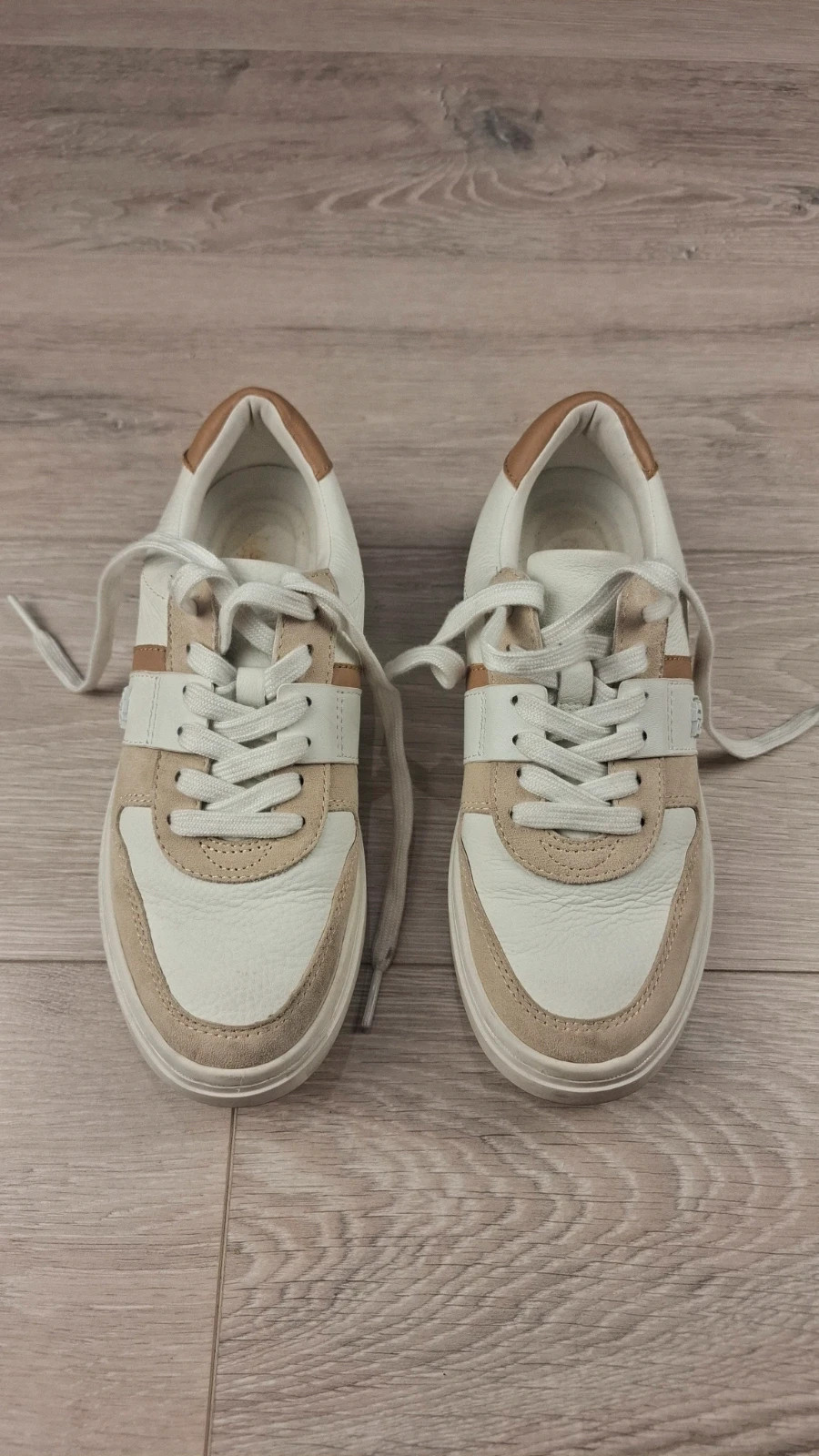 Ralph Lauren Harlie – Baskets Cuir Color-Blocked Blanc – Taille 37 – Ralph Lauren – taille 37 2