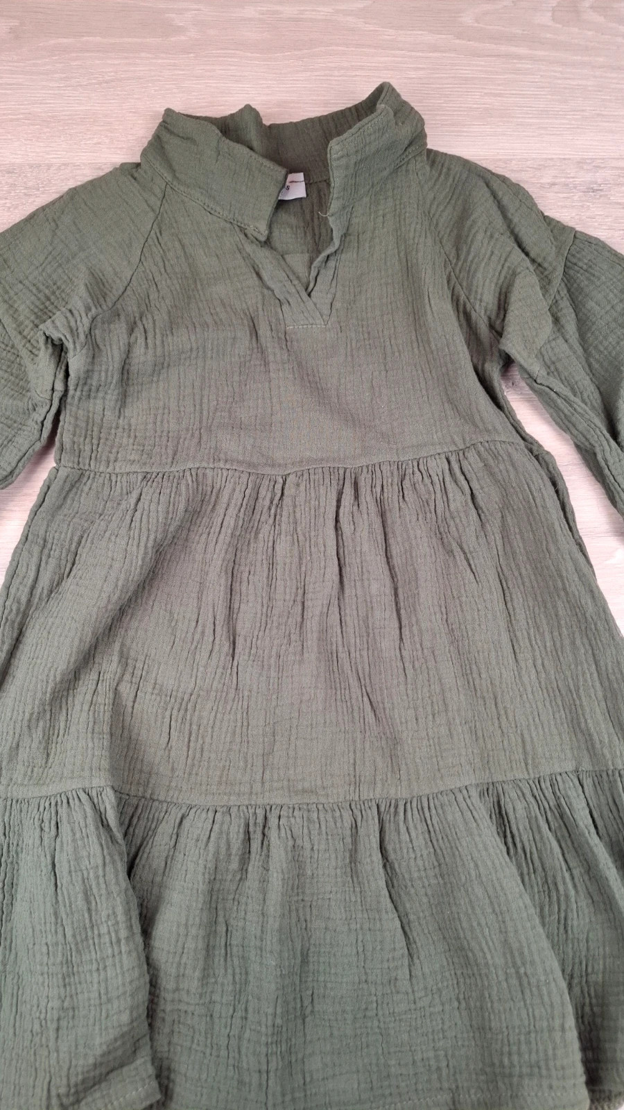 Robe Fille Kaki LPC Girls Paris 8 ans – Coton – LPC – taille 8 ans / 128 cm 3