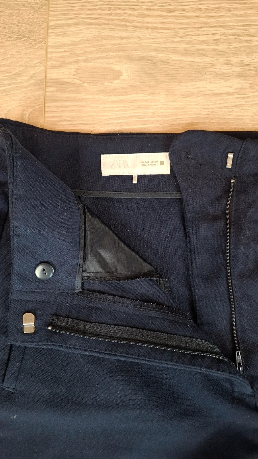 Pantalon tailleur Zara bleu marine taille L – bon état – Zara – taille L / 40 / 12 3