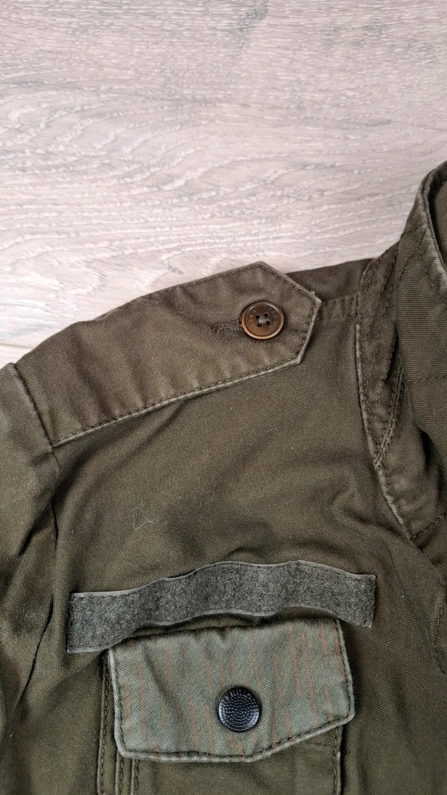 Veste Militaire Khujo Kaki Taille S – Field Jacket Camouflage Vintage - très bon état - portee 1x – khujo – taille S / 36 / 8 5