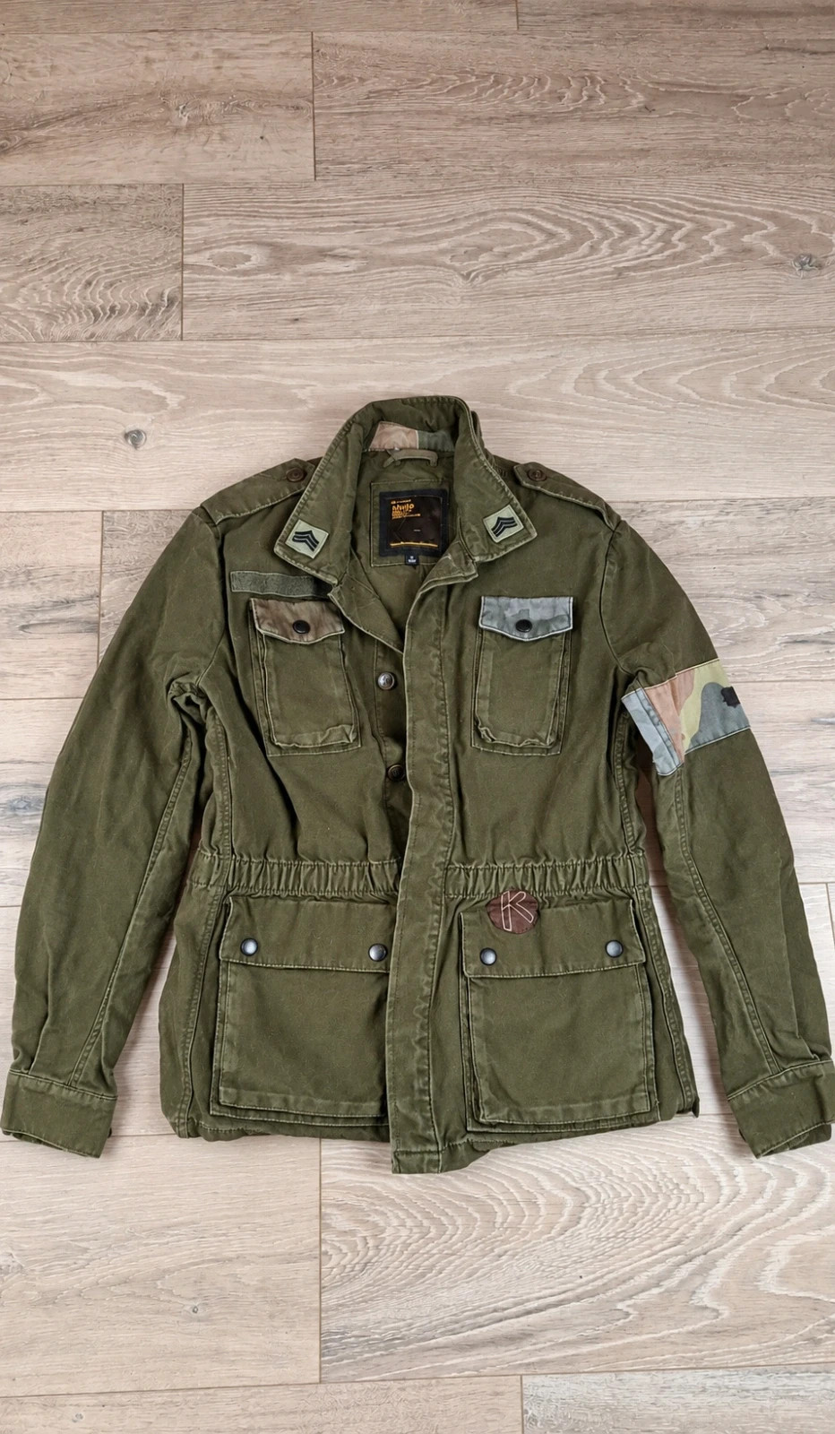 Veste Militaire Khujo Kaki Taille S – Field Jacket Camouflage Vintage - très bon état - portee 1x