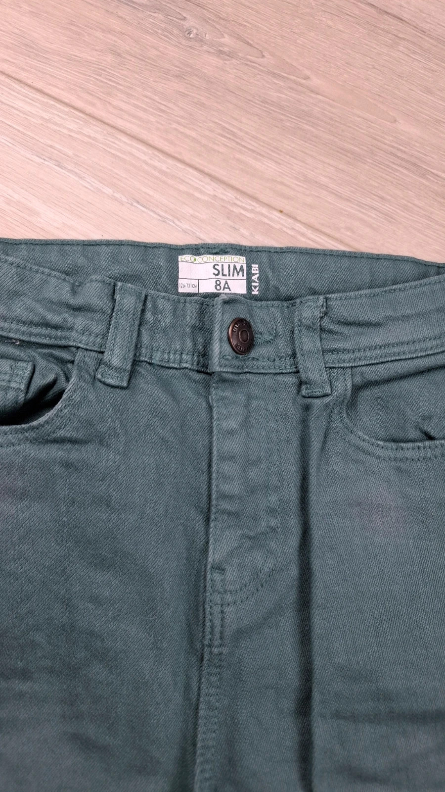 Jean Kiabi kaki slim 8 ans (126-131cm) jamais porté – Kiabi – taille 8 ans / 128 cm 3