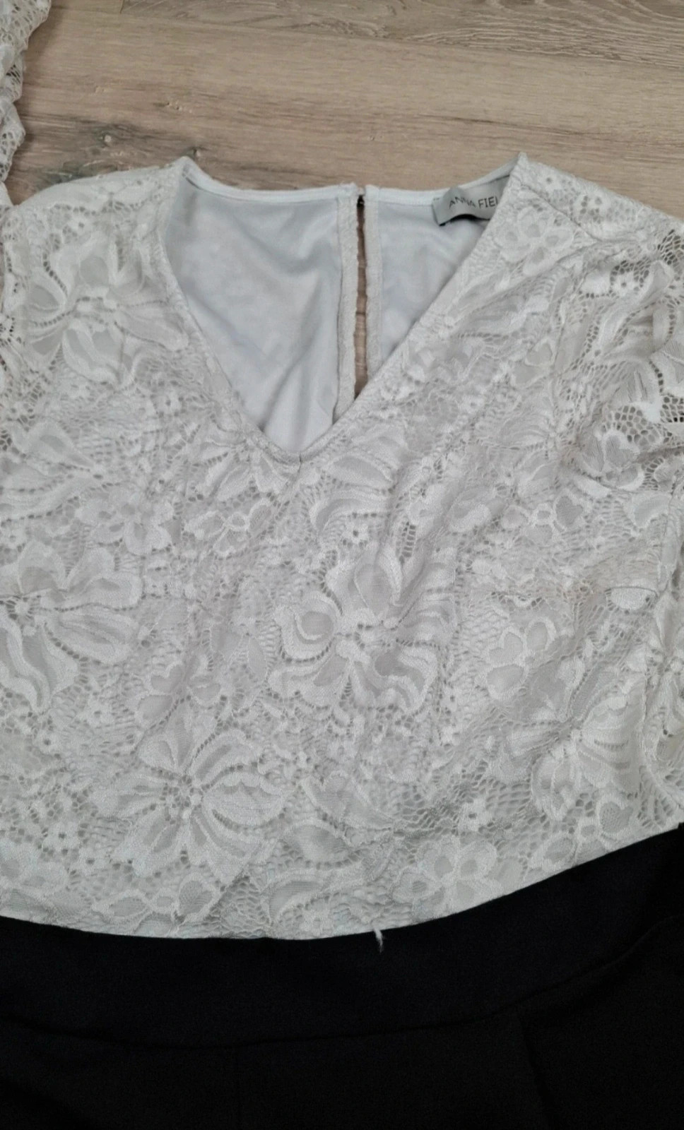 Combinaison élégante noir & dentelle blanche – Anna Field – Taille 40 – Anna Field – taille L / 40 / 12 2