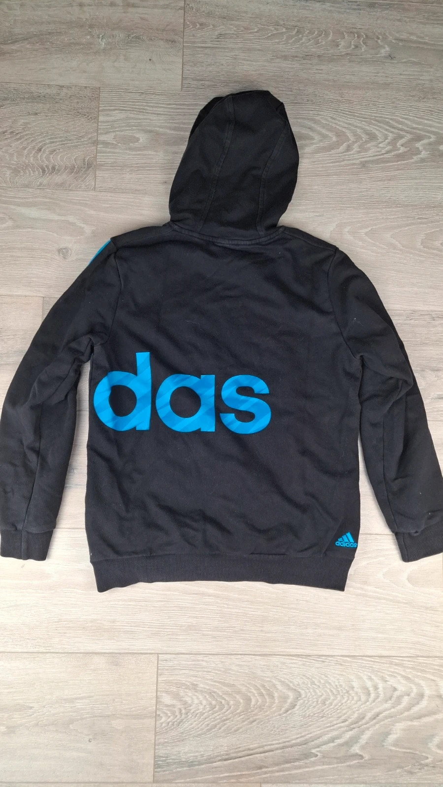 Sweat à Capuche Adidas Noir-Bleu Garçon 11-12 ans – Hoodie – adidas – taille 11 ans / 146 cm 2