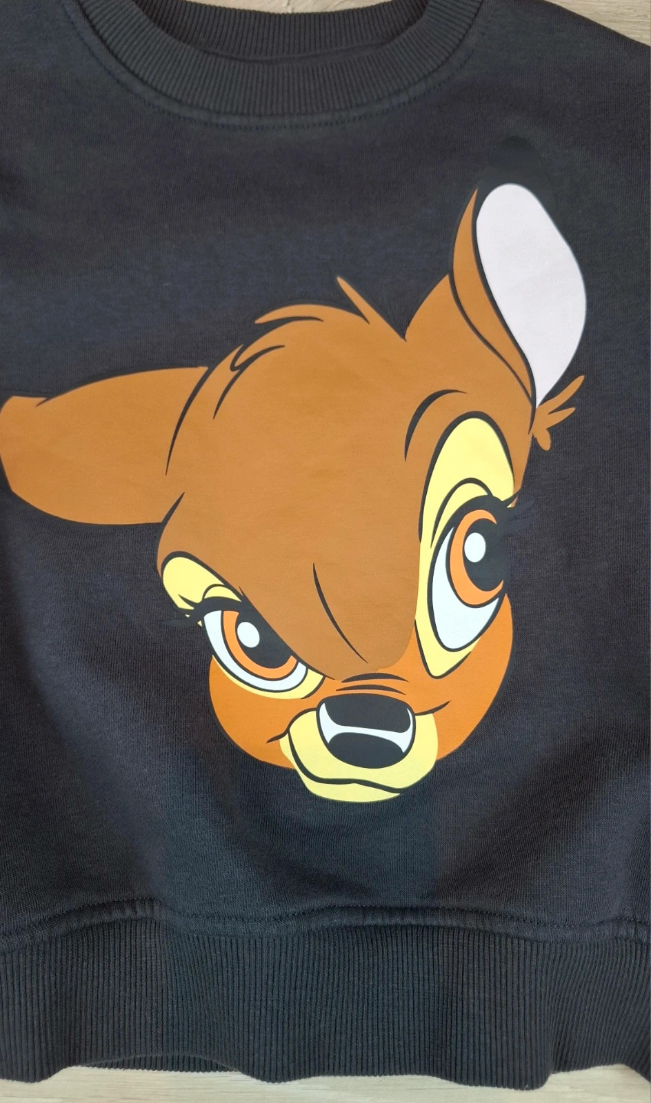 Sweat Disney Classics Bambi Gris Anthracite Fille 10 ans – Sweatshirt Crop Imprimé – Disney – taille 10 ans / 140 cm 2
