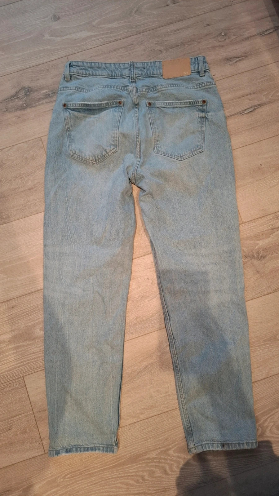 Jean straight taille haute Zara 42 bleu clair – Zara – taille XL / 42 / 14 4