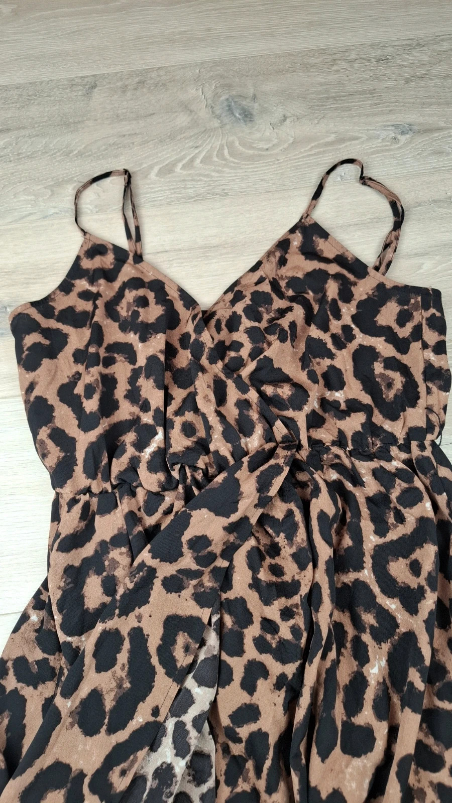 Robe Léopard – Bretelles Fines – Shein Taille M– Style Été Bohème – Shein – taille M / 38 / 10 3