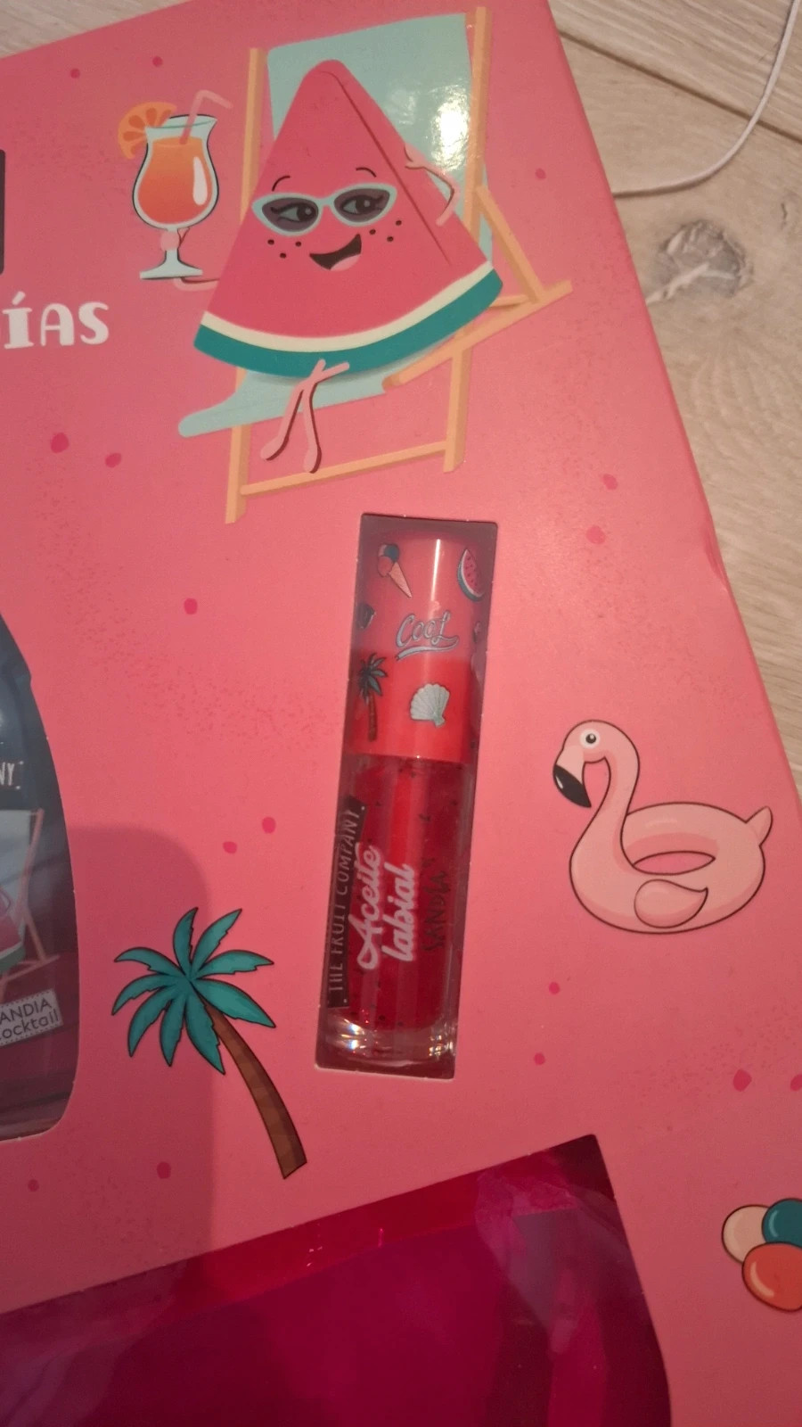 Coffret beauté The Fruit Company Sandía pastèque eau toilette crème mains huile lèvres neuf – The Fruit Company 5
