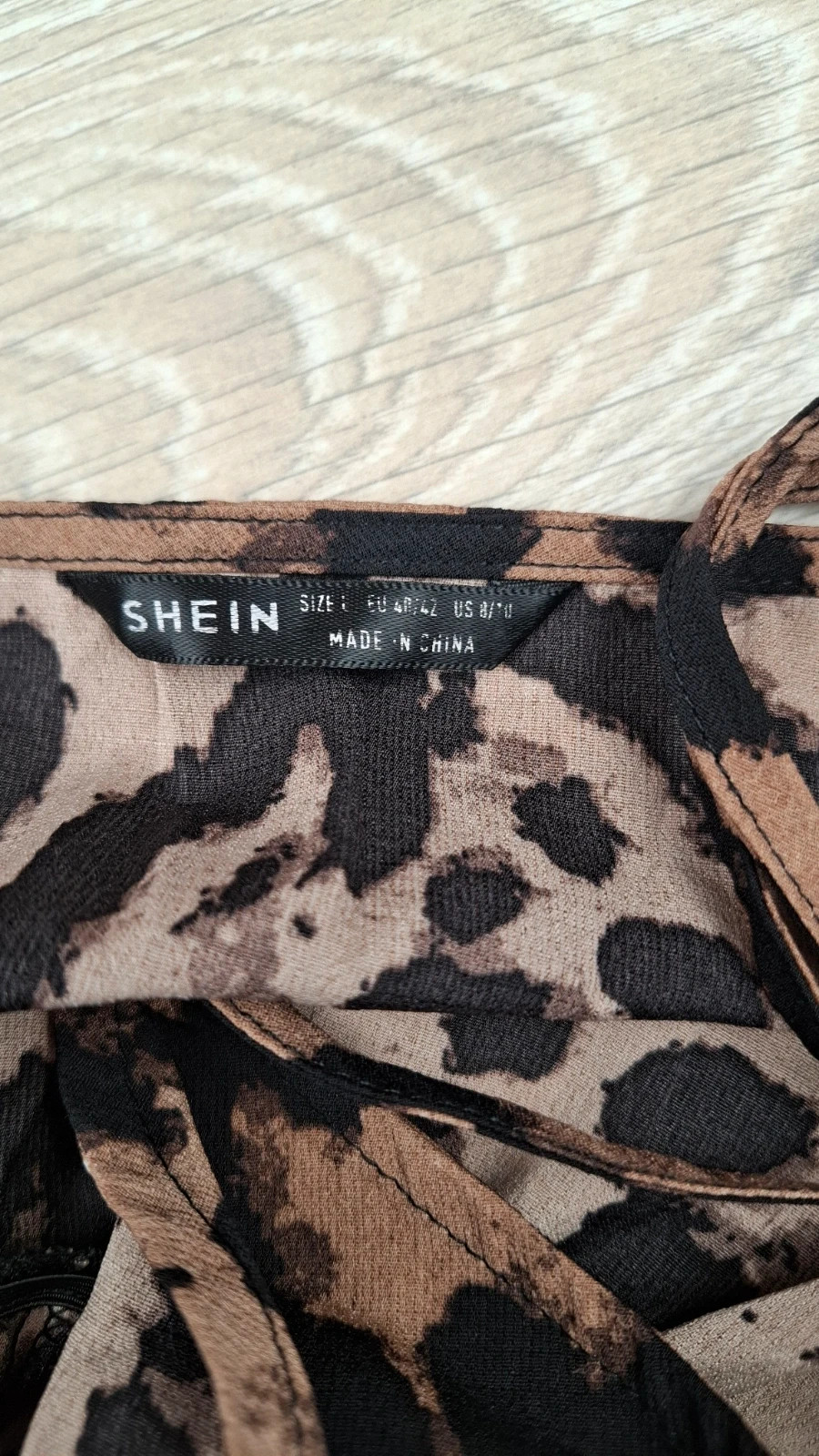 Robe Léopard – Bretelles Fines – Shein Taille M– Style Été Bohème – Shein – taille M / 38 / 10 4