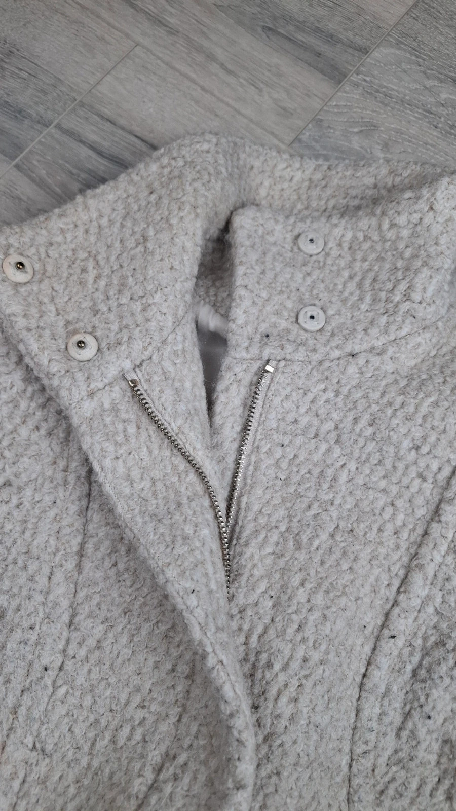 Manteau femme beige clair – H&M– Taille 34 – Défauts légers (voir photos) – H&M – taille XS / 34 / 6 5