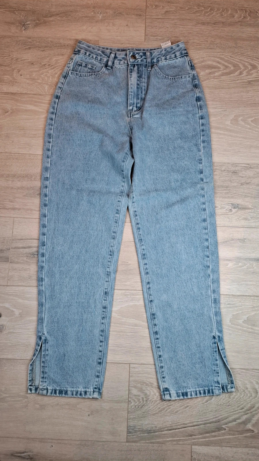 Jean SHEIN femme taille haute – Coupe droite / mom – Bleu clair – Taille 36 (S)- très bon état – Shein – taille S / 36 / 8 2