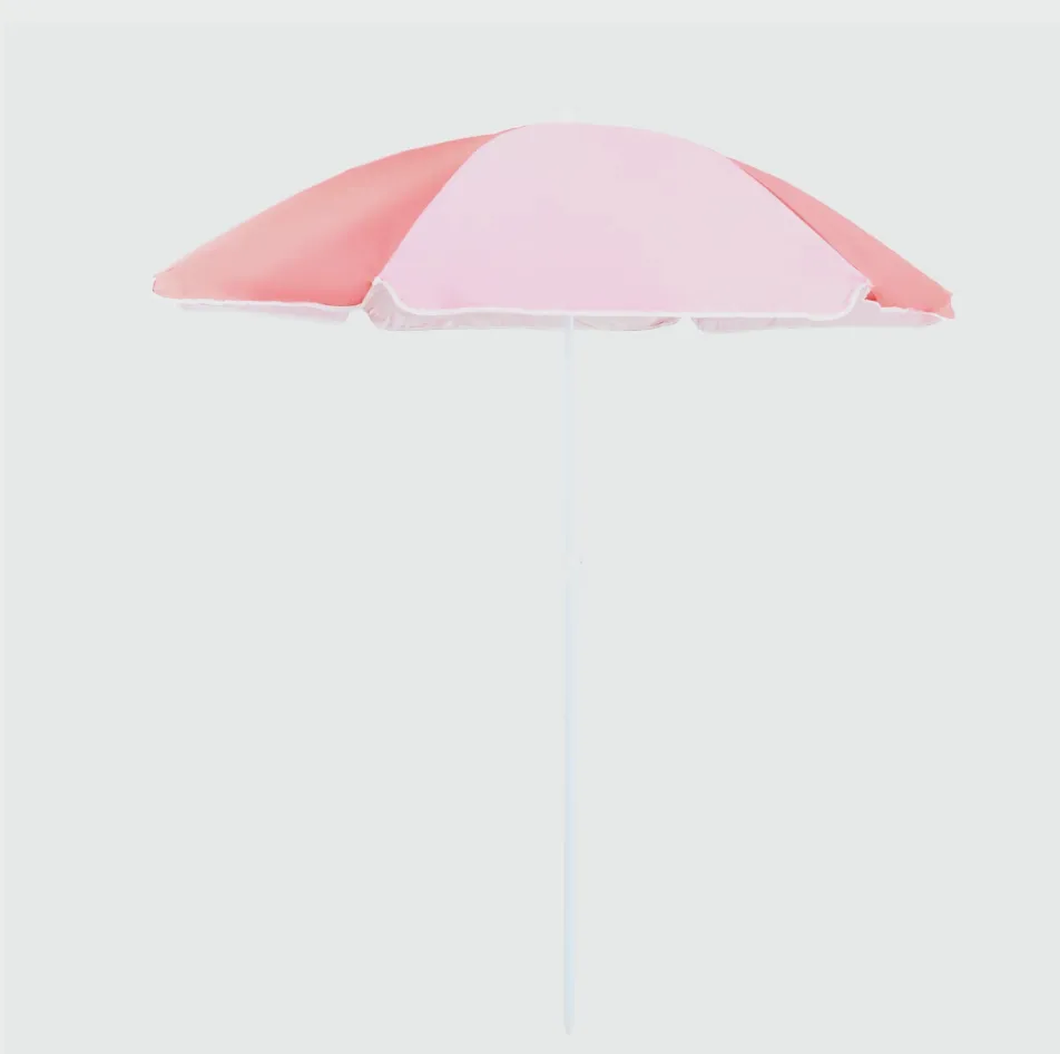 Parasol de plage bicolore avec housse de transport – Action 3
