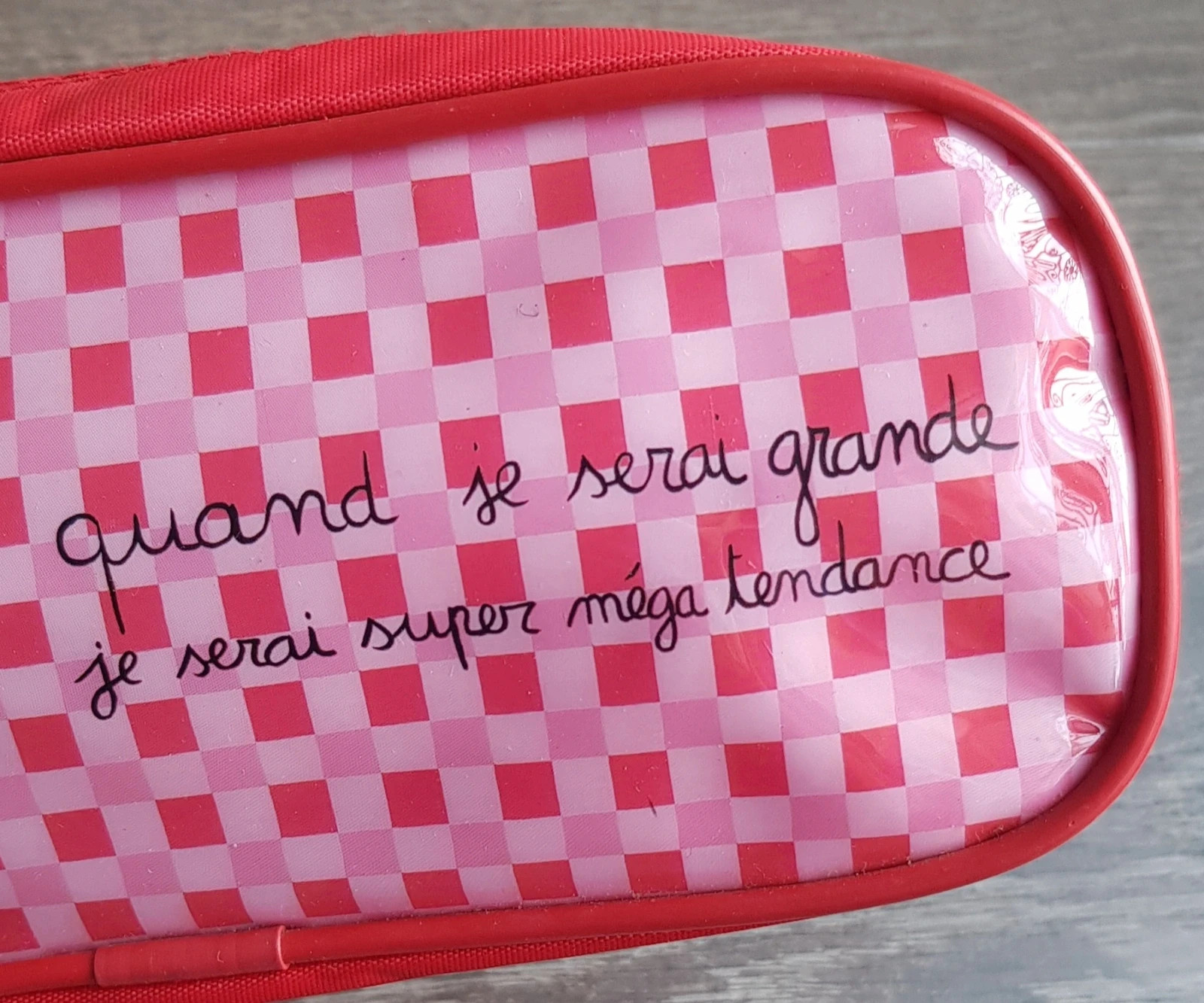 🩷 trousse rouge/rose 🩷 – TEX – taille Taille unique 3