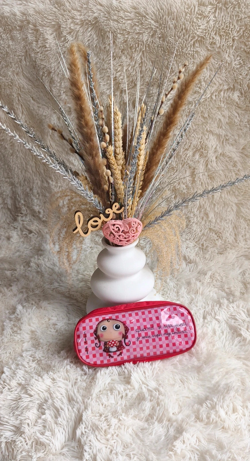 🩷 trousse rouge/rose 🩷