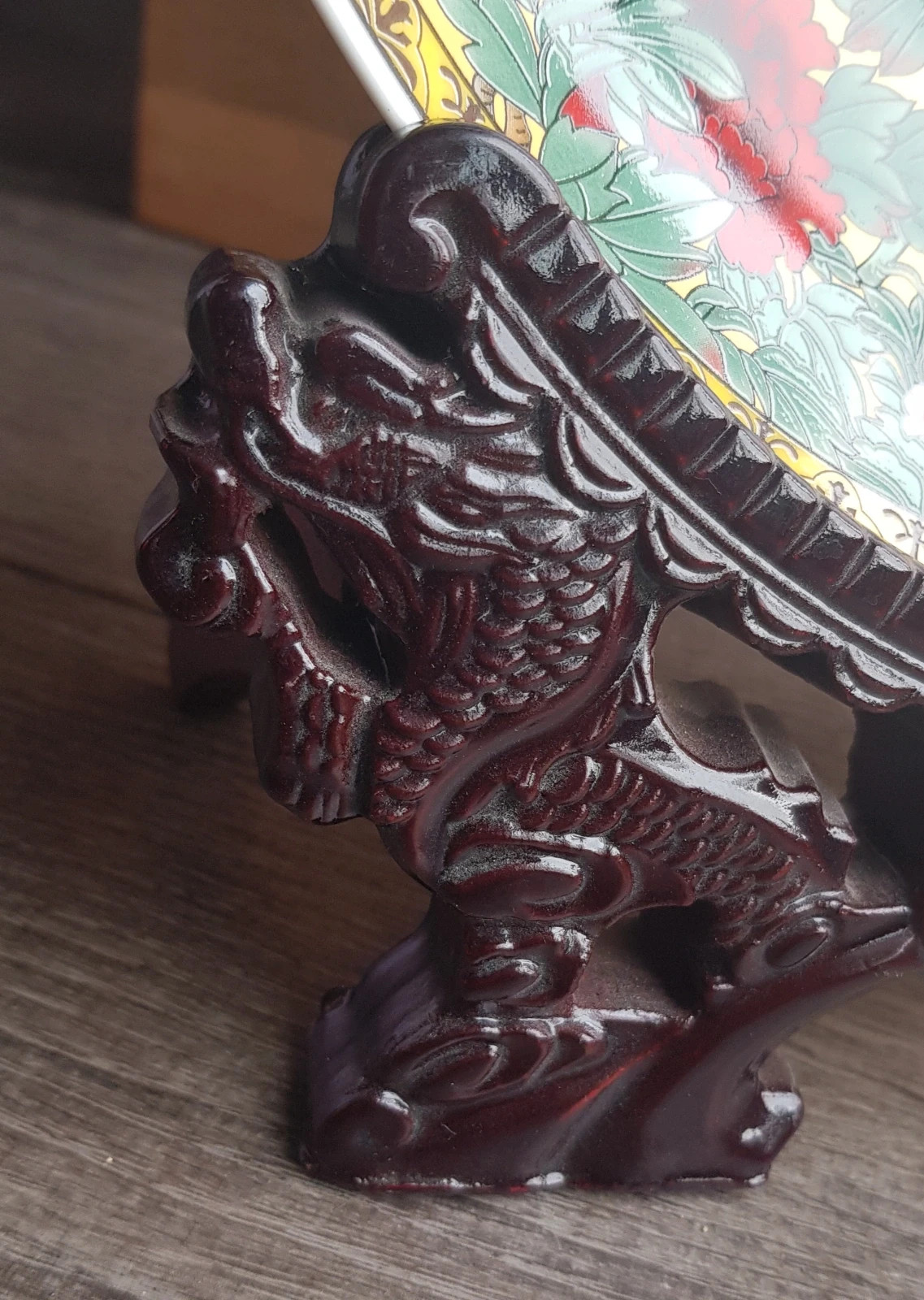 💛 assiette chinoise décorative avec socle 💛 – GETREY – taille Taille unique 4
