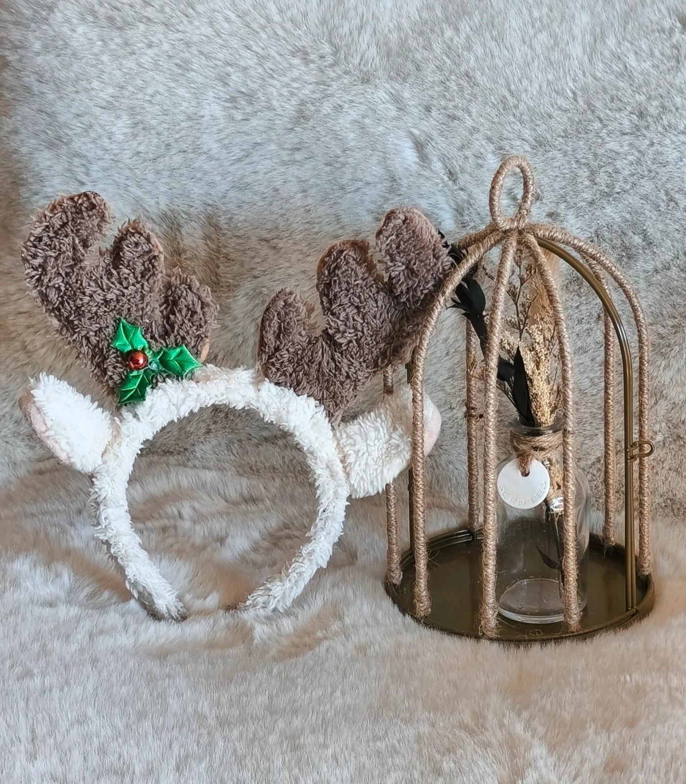 🤎 serre-tête corne de cerf de Noël 🤎