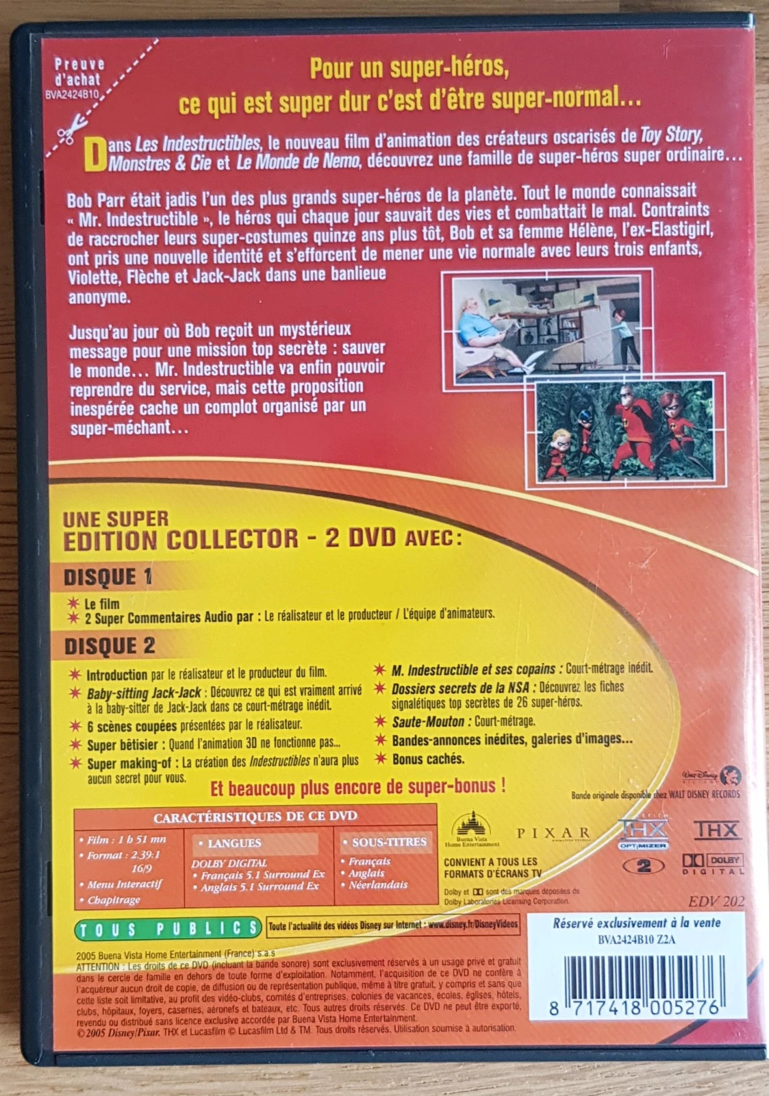 💗 DVD "les indestructibles" édition collector 💗 5