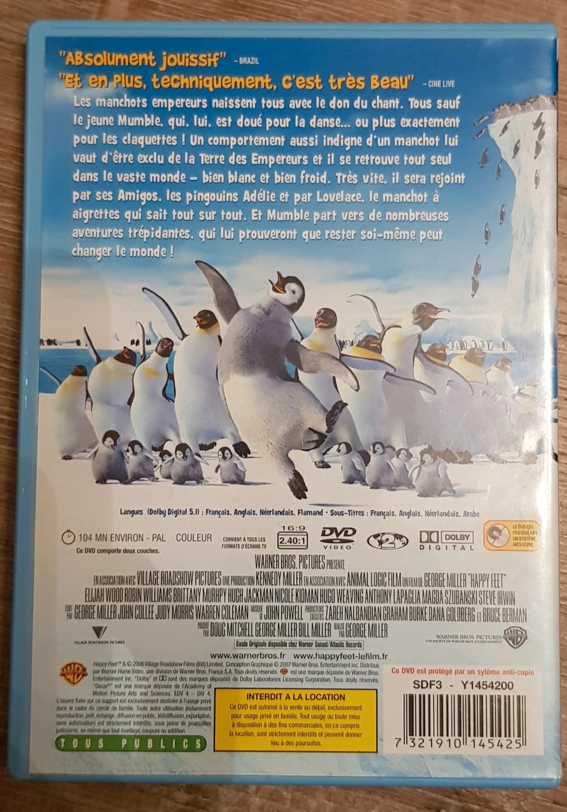 🩵 DVD "Happy feet" 🩵 – Autre – taille Taille unique 3