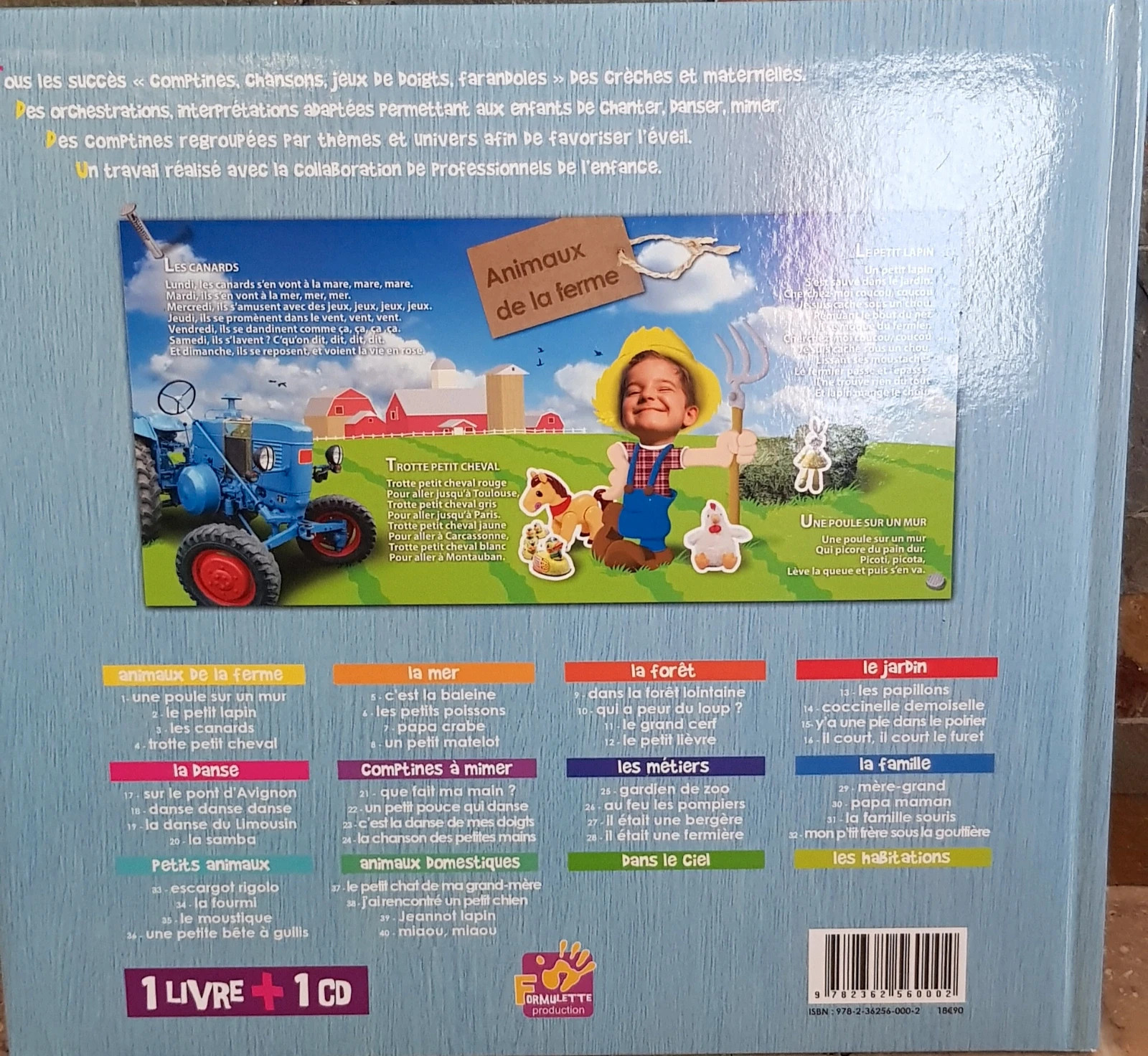 🩵 CD avec livre pour enfants pour maternelle 🩵 – Formulette – taille Taille unique 3